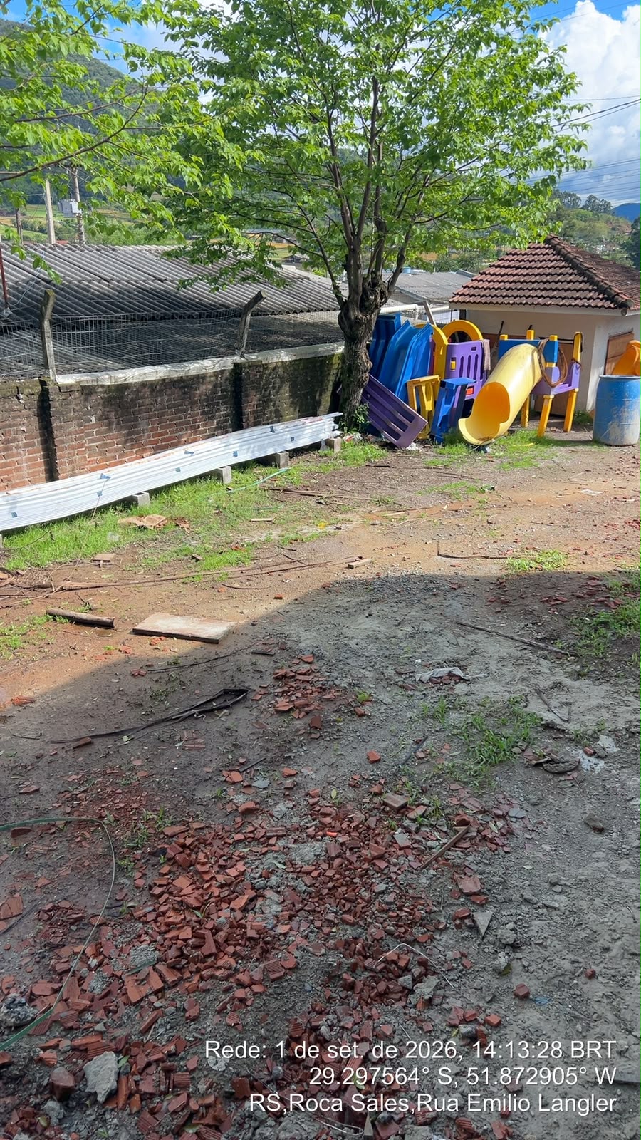 Foto da obra Ampliação e reforma da EMEI Arco Íris