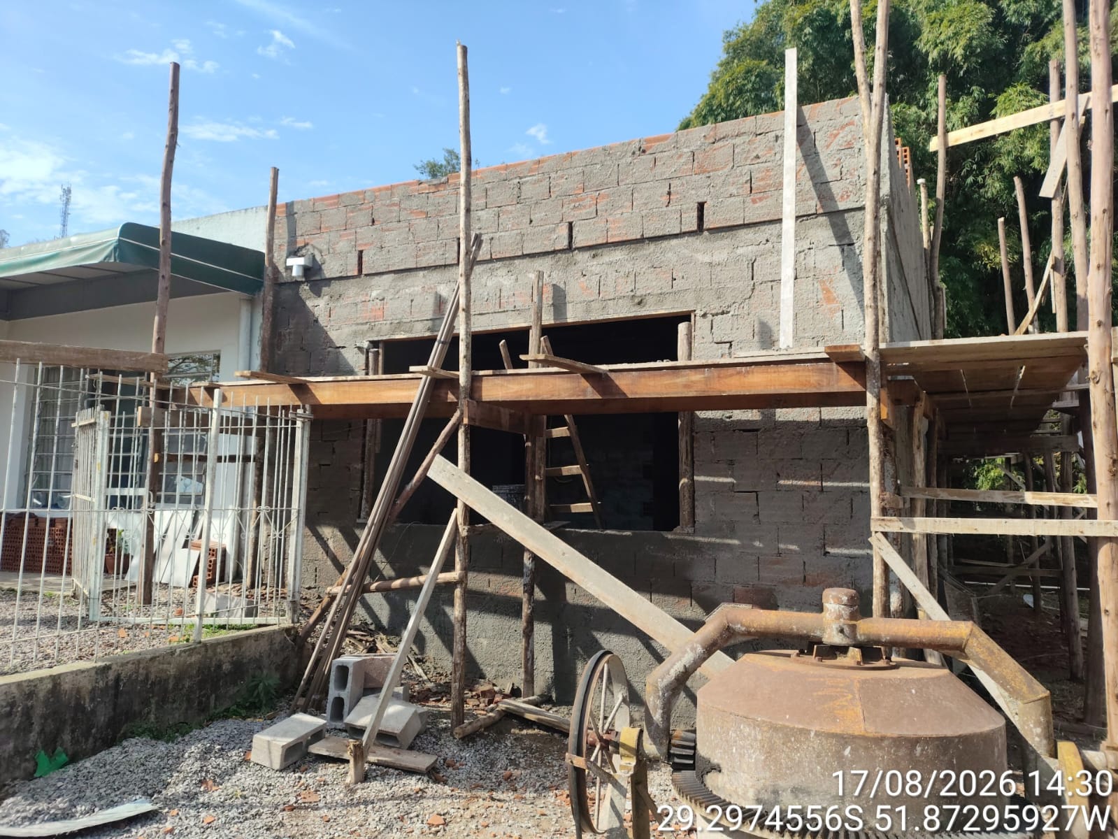 Foto da obra Ampliação e reforma da EMEI Arco Íris